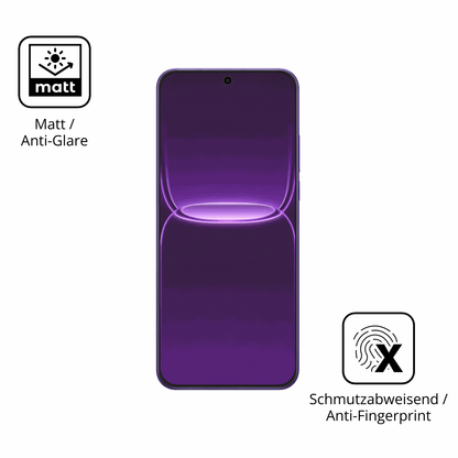 Dünne und entspiegelnde Folie passend zugeschnitten für Realme Neo8