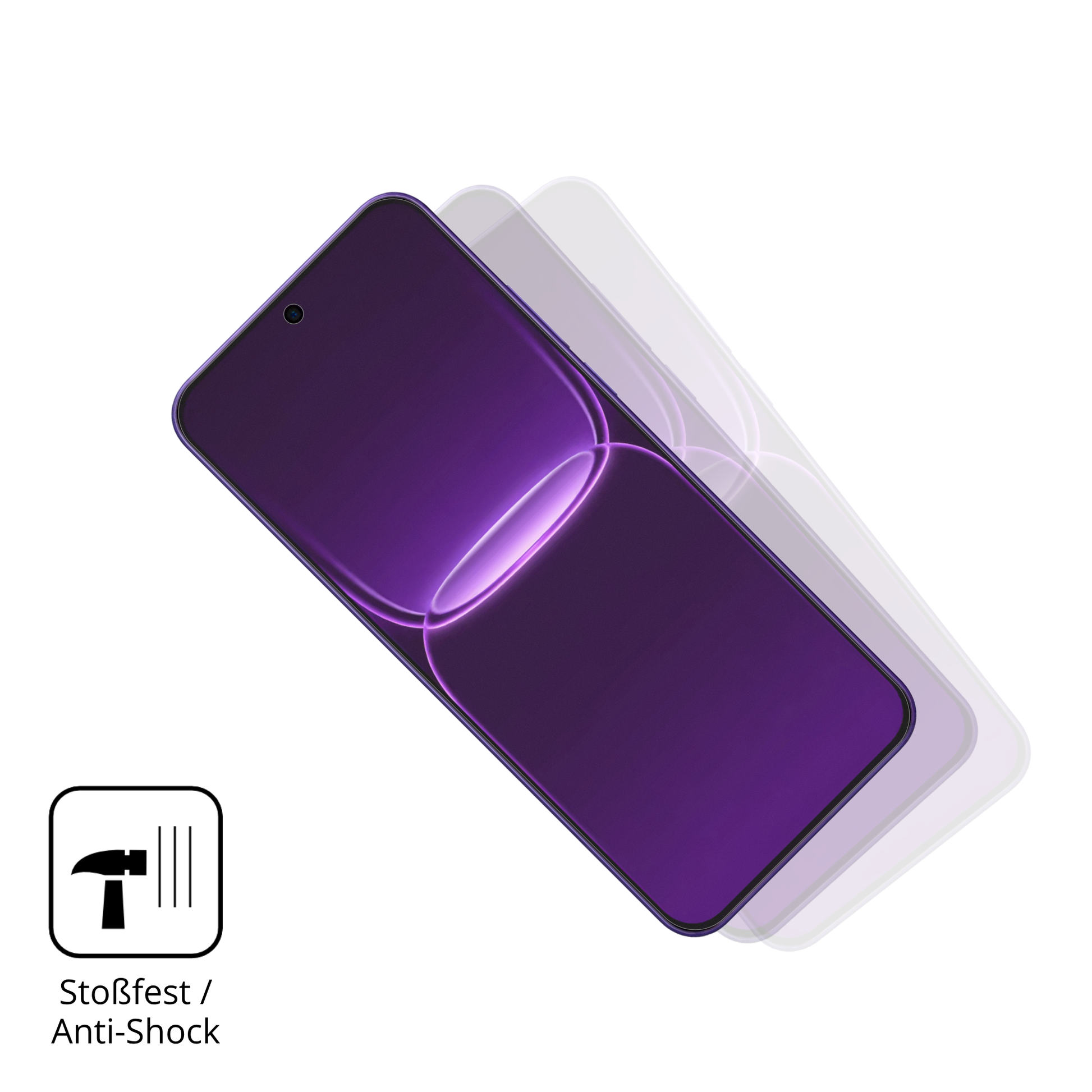 Schutz gegen Kratzer auf dem Realme Neo8 Glas durch Schlüssel, Stöße gegen die Tischkante oder Stürze