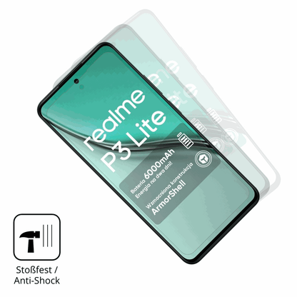 2x Full Cover Schutzfolie matt für Realme P3 Lite 4G