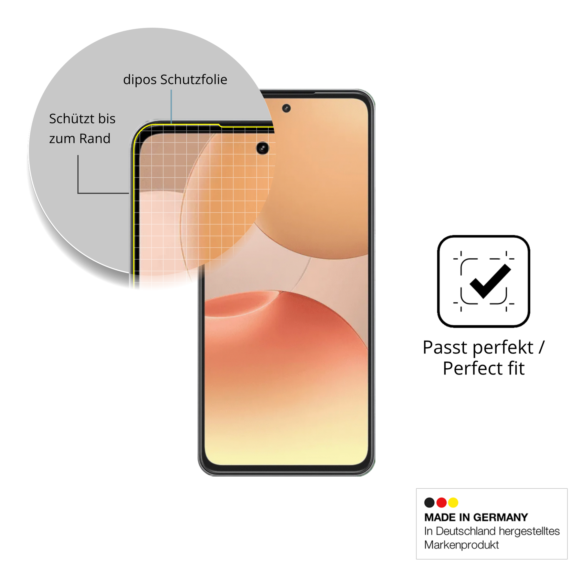 Besonders flexibler Displayschutz mit Anti-Shock-Schicht im Materialmix