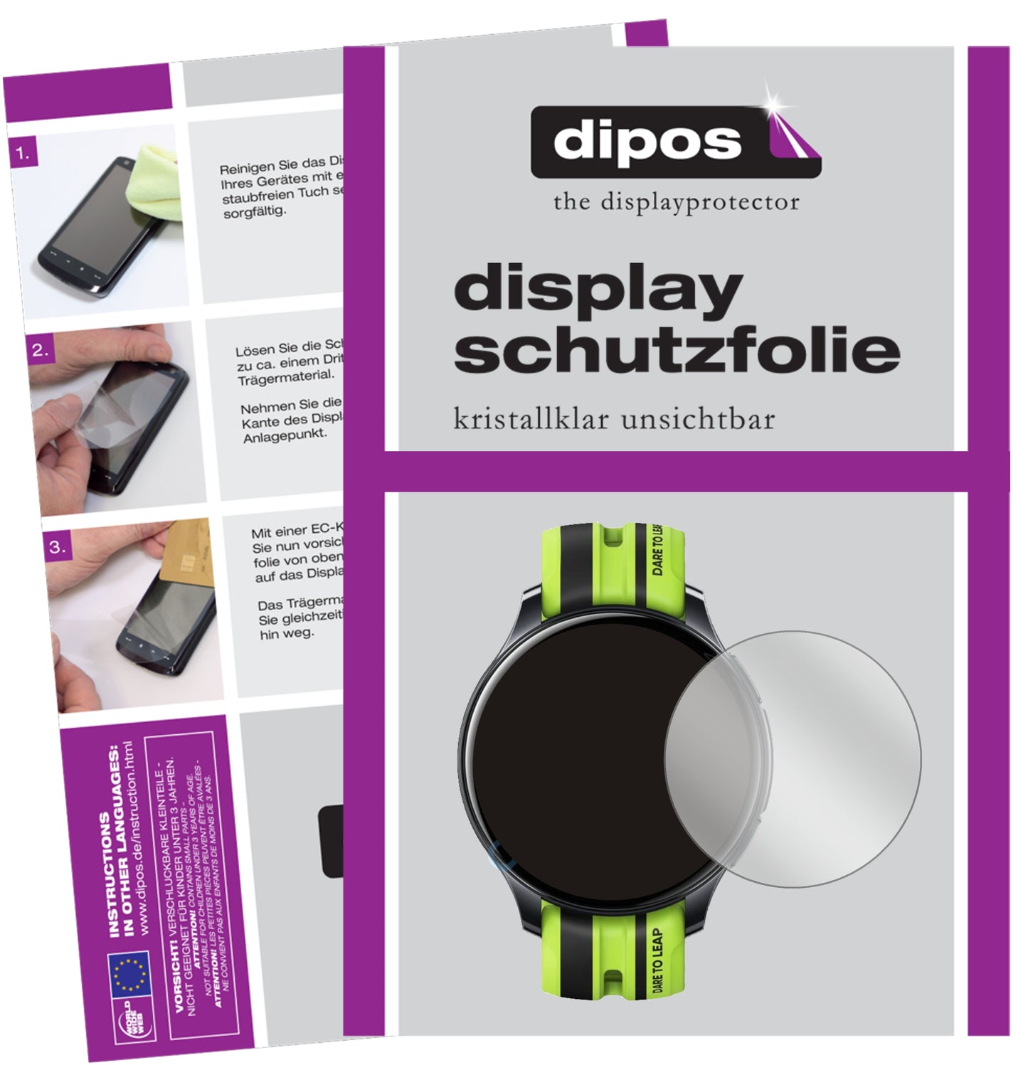 6x Schutzfolie klar für Realme Watch T1 Display-Schutzfolie