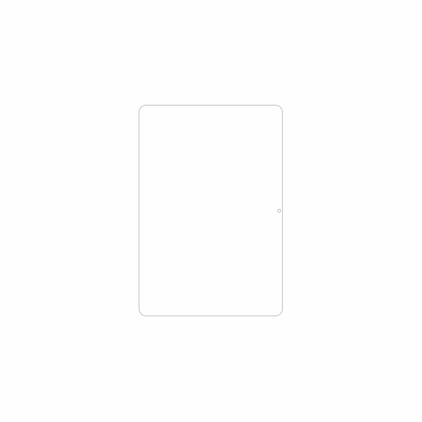dipos Displayschutz für Rebecco Z50 10.1 Zoll, mattierte Oberfläche, geringe Dicke und perfekte Passform