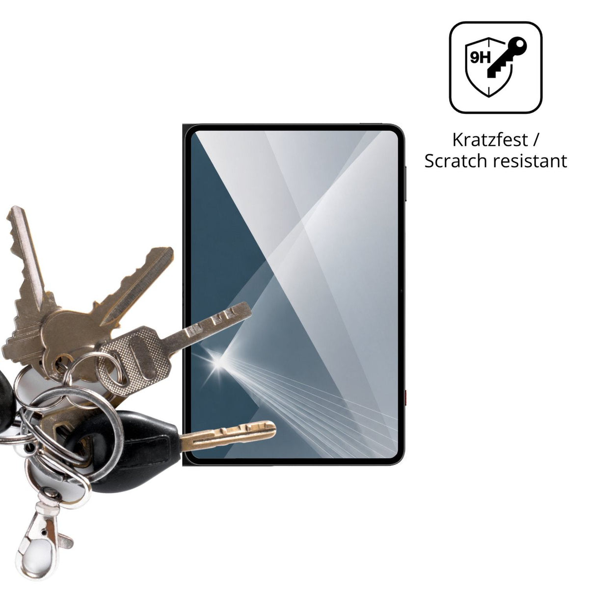 dipos Displayschutz für RedMagic Astra 2, transparente Oberfläche, perfekte Passform auch für die Rundungen
