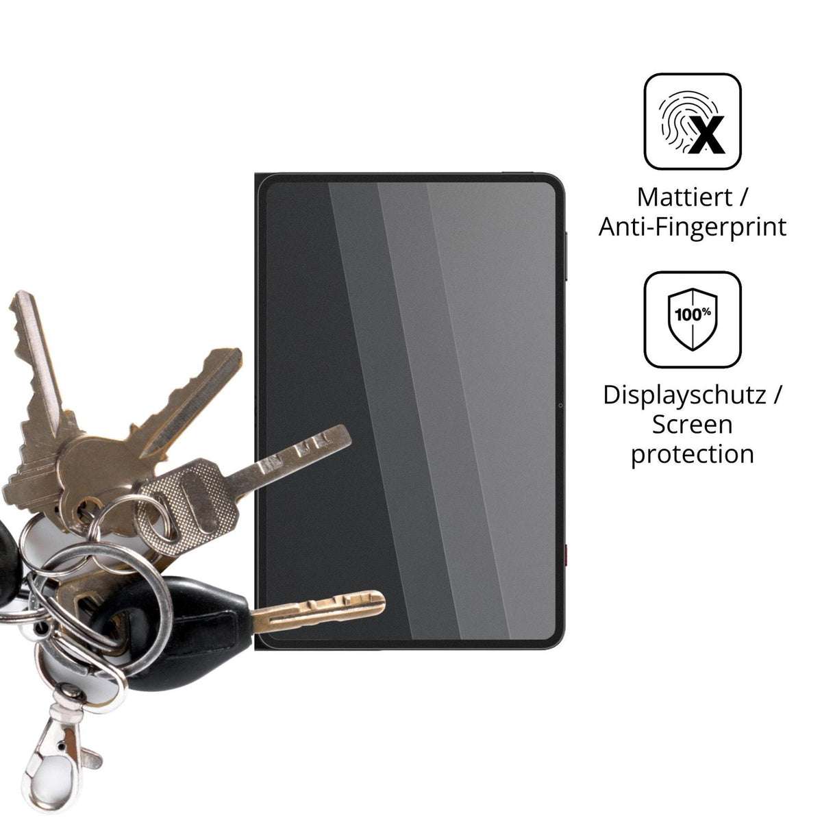 dipos Displayschutz für RedMagic Astra 2, mattierte Oberfläche, Blickschutzfilter und perfekter Passform
