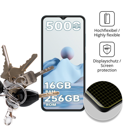 dipos Displayschutz für Redmagic 11 Pro, transparente Oberfläche, perfekte Passform auch für die Rundungen