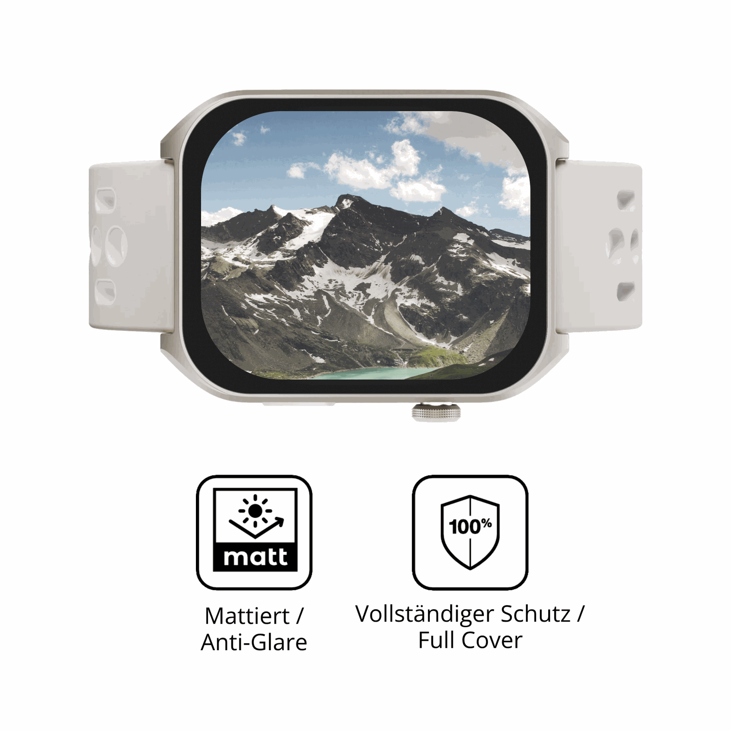 Flexible TPU-Folie passend zugeschnitten für Reebok Icon Smartwatch, vollständige Abdeckung