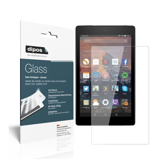 9H Clear Screen Protector for Amazon Fire HD 8 Plus (2020) – Shatterproof, Crystal Clear