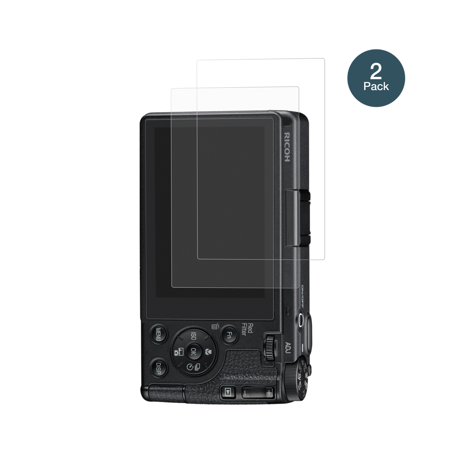 RicohGR IV HDF mit aufgebrachter dipos Panzerfolie, die lästige Fingerabdrücke minimiert