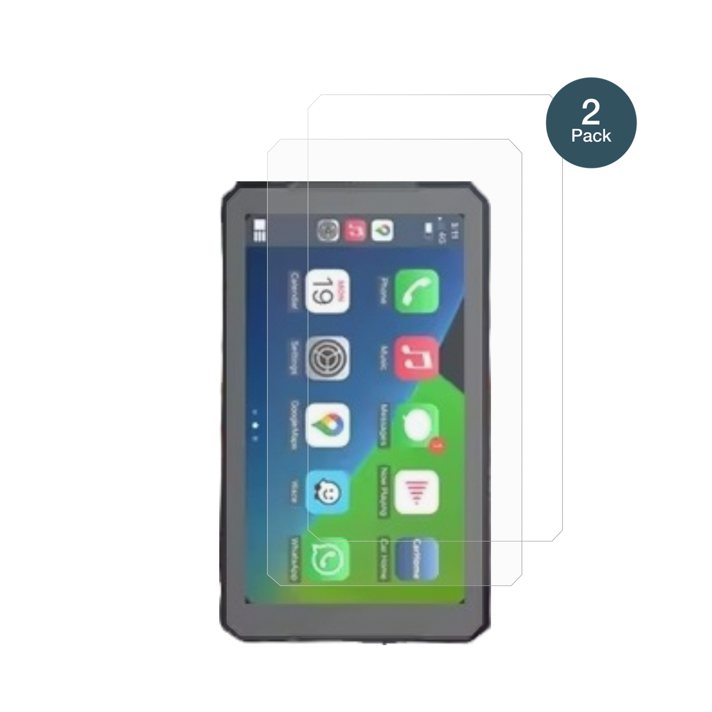 RiderNavR7M mit aufgebrachter dipos Panzerfolie, die lästige Fingerabdrücke minimiert