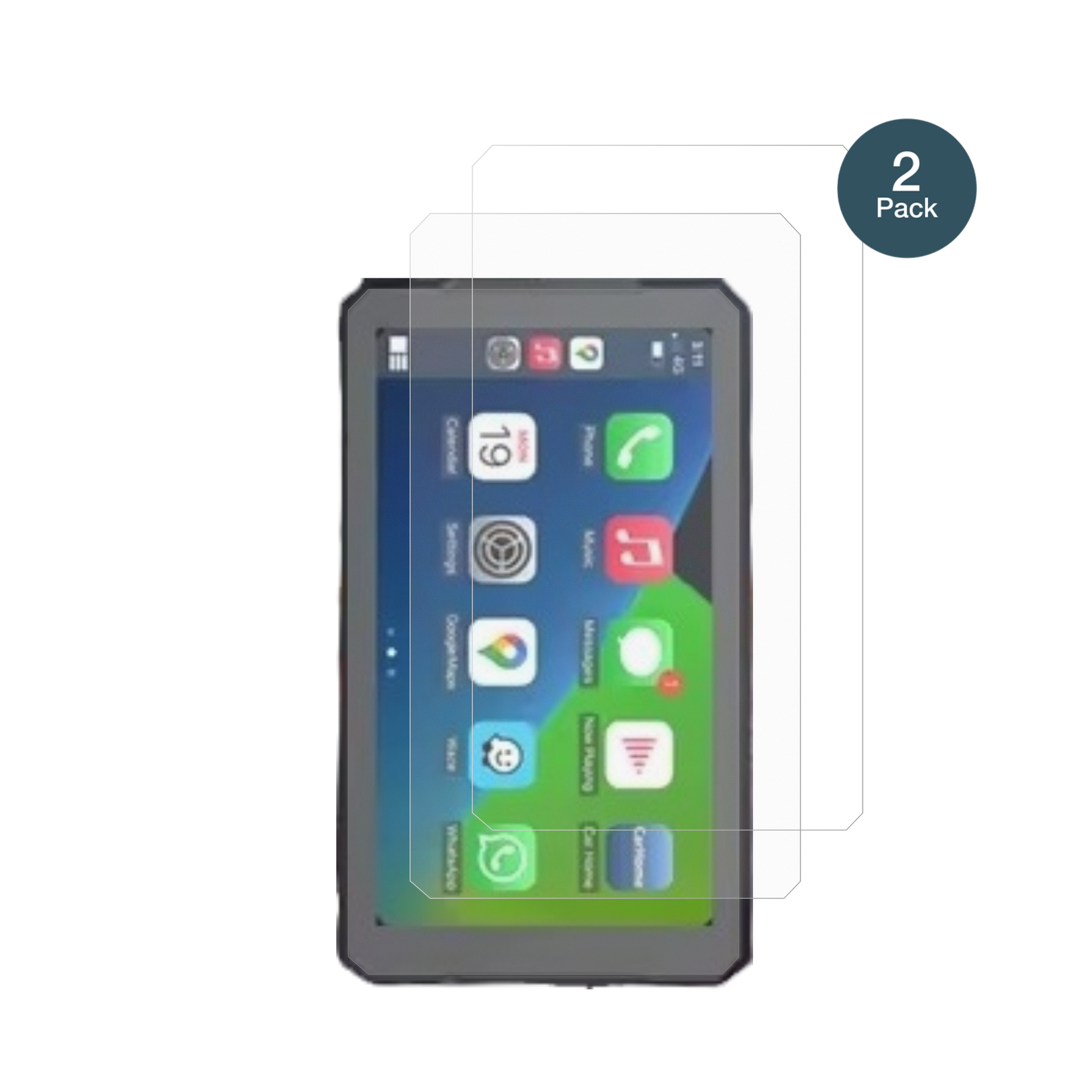 RiderNavR7M mit aufgebrachter dipos Panzerfolie, die lästige Fingerabdrücke minimiert