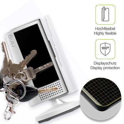 dipos Displayschutz für Ring Indoor Camera 2. Gen, transparente Oberfläche, perfekte Passform auch für die Rundungen