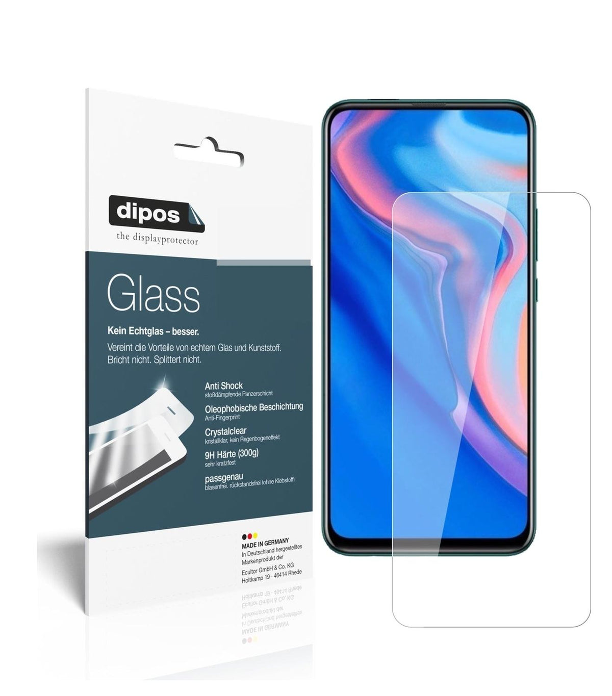 Screen Protector for I Huawei P Smart Z (2019) I Flexible Glass I 9H I dipos