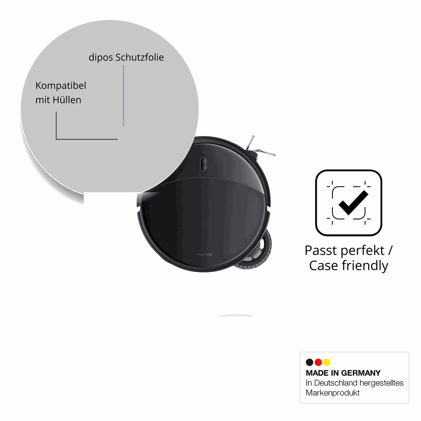 2x Screen Protector for Roborock Saros 10R Protection Crystal Clear dipos