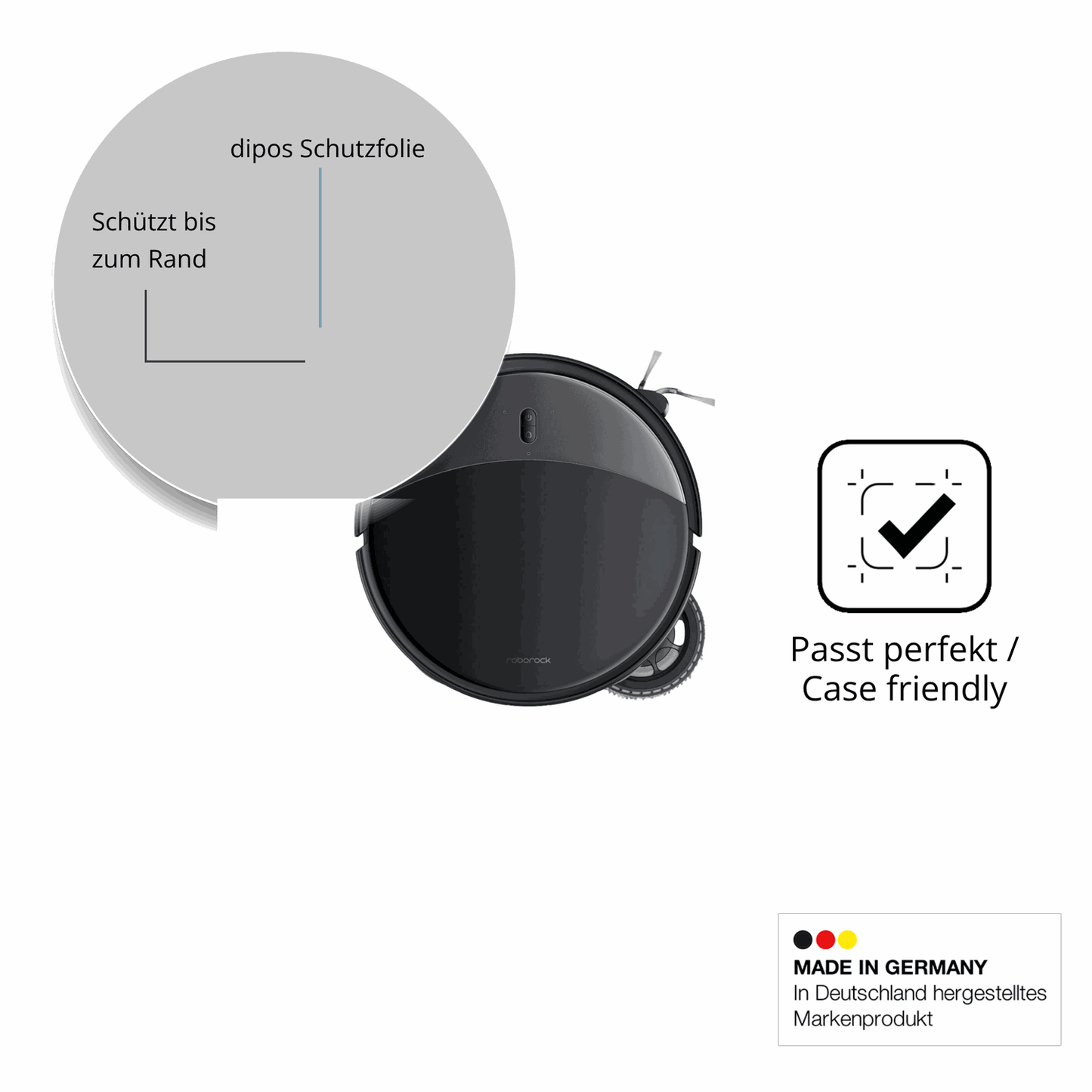 2x Screen Protector for Roborock Saros 10R matte Flexible Glass 9H dipos