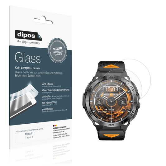 Matte Displayschutzfolie von dipos passend für rogbidtitan k, 9H kratzfest und blasenfrei montiert