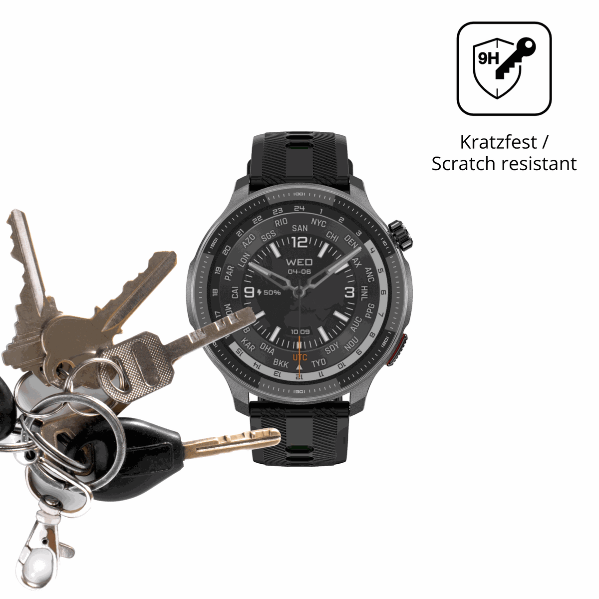 dipos Displayschutz f�r Rollme G6, mattierte Oberfl�che, robuste Festigkeit und perfekte Passform