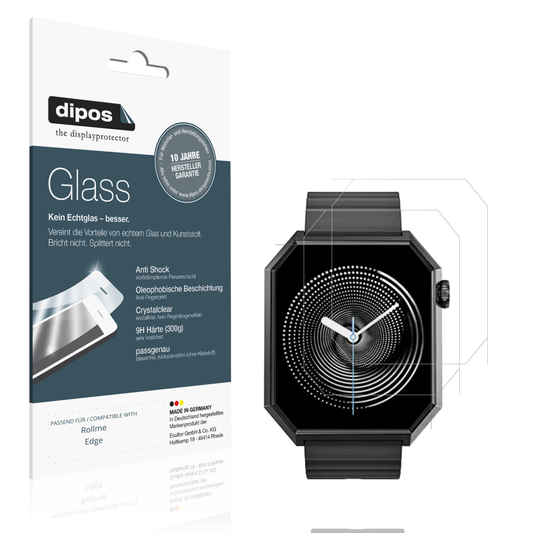 Klare Displayschutzfolie von dipos passend für rollmeedge, 9H kratzfest und blasenfrei montiert