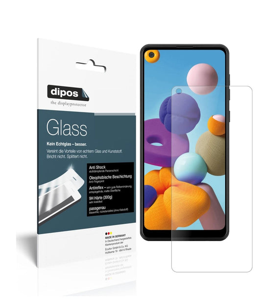 9H Matte Screen Protector for Samsung Galaxy A21 – Anti-Glare, Shatterproof | dipos