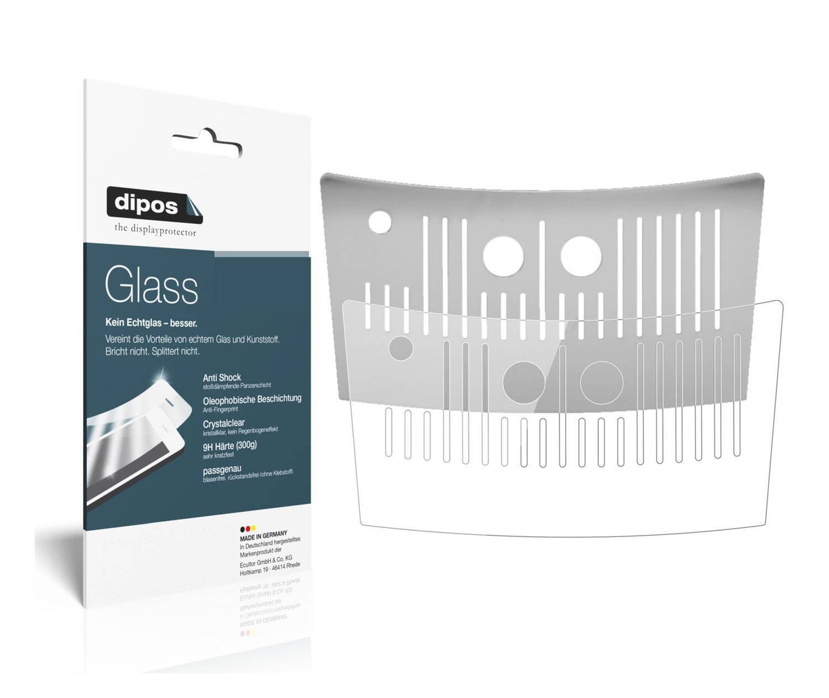 9H Clear Drip Tray Protective Film for NIVONA NICR 626 – Shatterproof, Crystal Clear