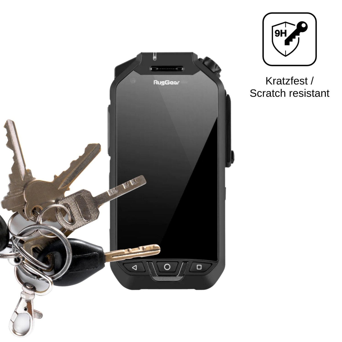 2x Screen Protector for RugGear RG750 Flexible Glass 9H dipos