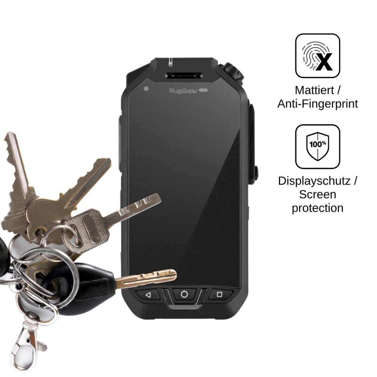 Screen Protector for RugGear RG750 Privacy Filter 4-Way Protection dipos