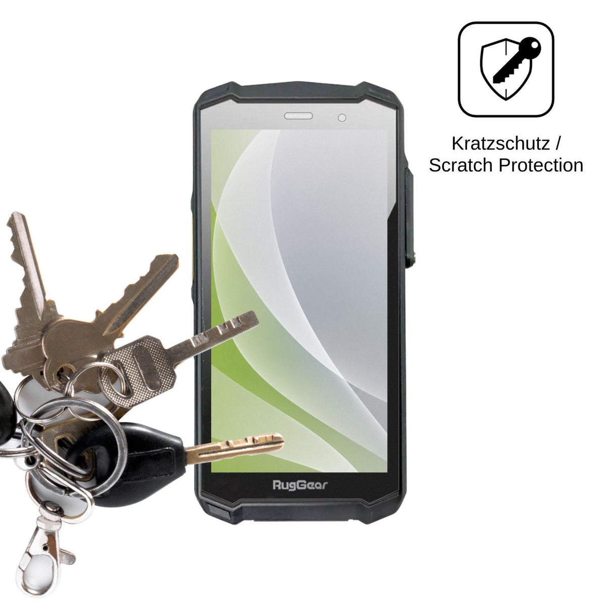 4x Screen Protector for RugGear RG540 Protection Anti Glare dipos