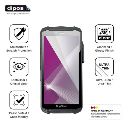 4x Screen Protector for RugGear RG540 Protection Crystal Clear dipos