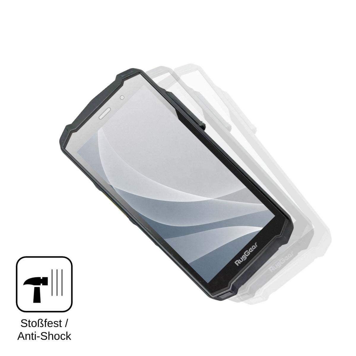 2x Screen Protector for RugGear RG540 matte Flexible Glass 9H dipos