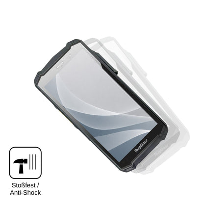 2x Screen Protector for RugGear RG540 matte Flexible Glass 9H dipos