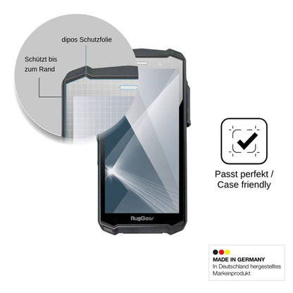 2x Screen Protector for RugGear RG540 Flexible Glass 9H dipos
