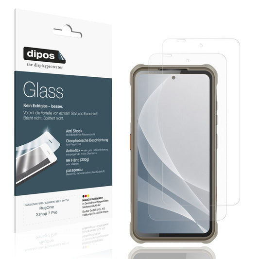 2x Screen Protector for RugOne Xsnap 7 Pro matte Flexible Glass 9H dipos