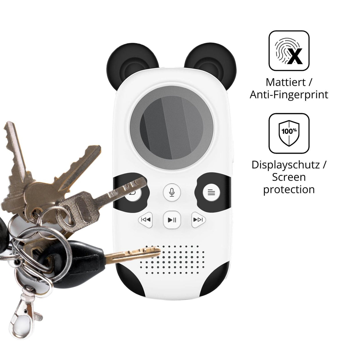 dipos Displayschutz für RUIZU X31, mattierte Oberfläche, Blickschutzfilter und perfekter Passform