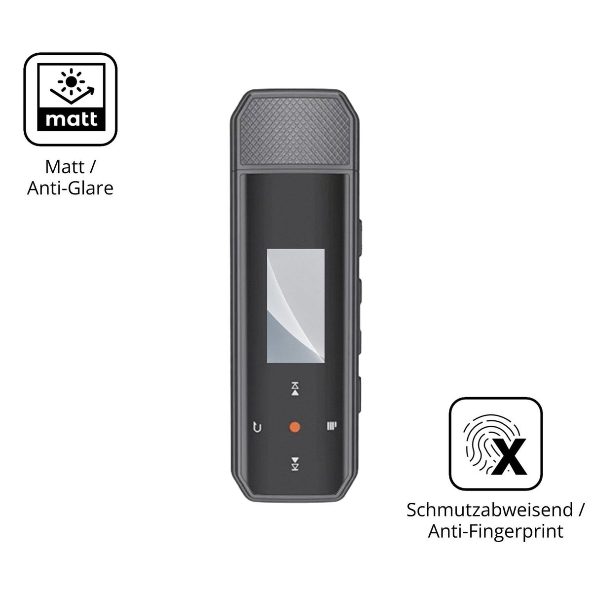 2x Screen Protector for RUIZU X80 matte Flexible Glass 9H dipos