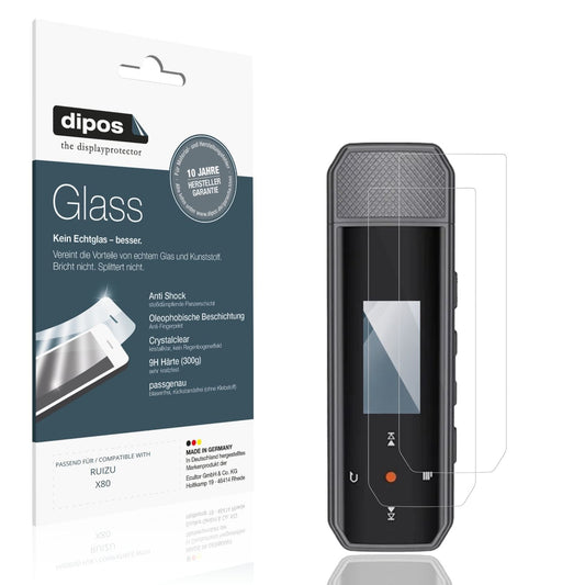 2x Screen Protector for RUIZU X80 Flexible Glass 9H dipos