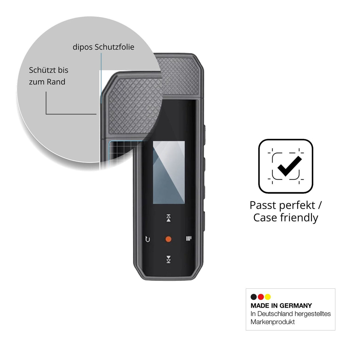 2x Screen Protector for RUIZU X80 Flexible Glass 9H dipos