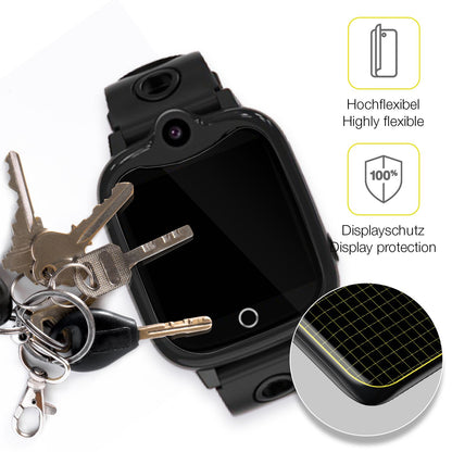 dipos Displayschutz für Ruopoem 4G Kinder Smartwatch, transparente Oberfläche, geringe Dicke und perfekte Passform