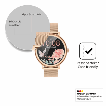 Schutzglasfolie mit optimaler Passform, zur Verwendung mit Hüllen geeignet