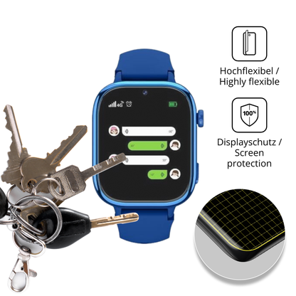 dipos Displayschutz für Ruxingx T40, transparente Oberfläche, perfekte Passform auch für die Rundungen