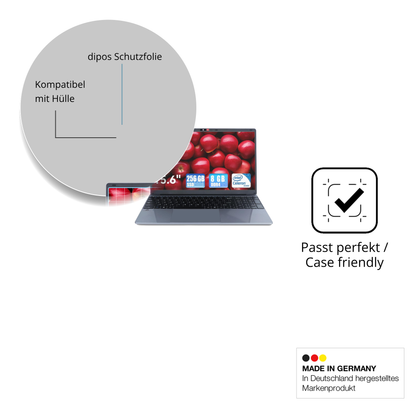 Schutzfolie mit optimaler Passform, zur Verwendung mit Hüllen geeignet
