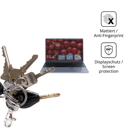 dipos Displayschutz für Ruzava RK70, mattierte Oberfläche, Blickschutzfilter und perfekter Passform
