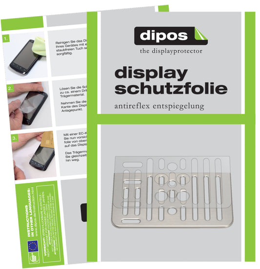 Matte Displayschutzfolie von dipos passend für SAECO Gran Baristo 8968 Tropfblech, präziser Zuschnitt und blasenfrei montiert