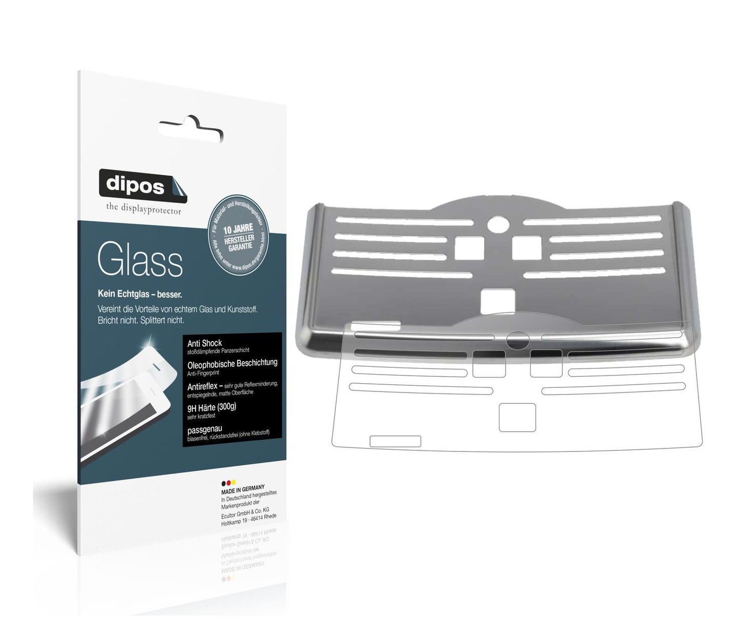 2x Screen Protector for Philips EP5361/10 drip tray matte Flexible Glass 9H