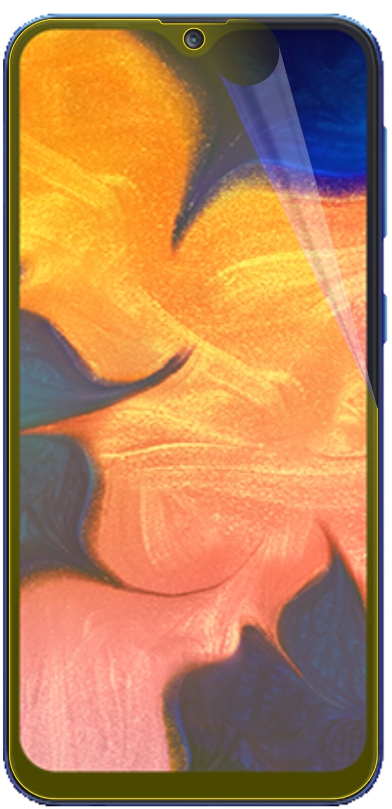 dipos Displayschutz für Samsung Galaxy A10, transparente Oberfläche, geringe Dicke und perfekte Passform