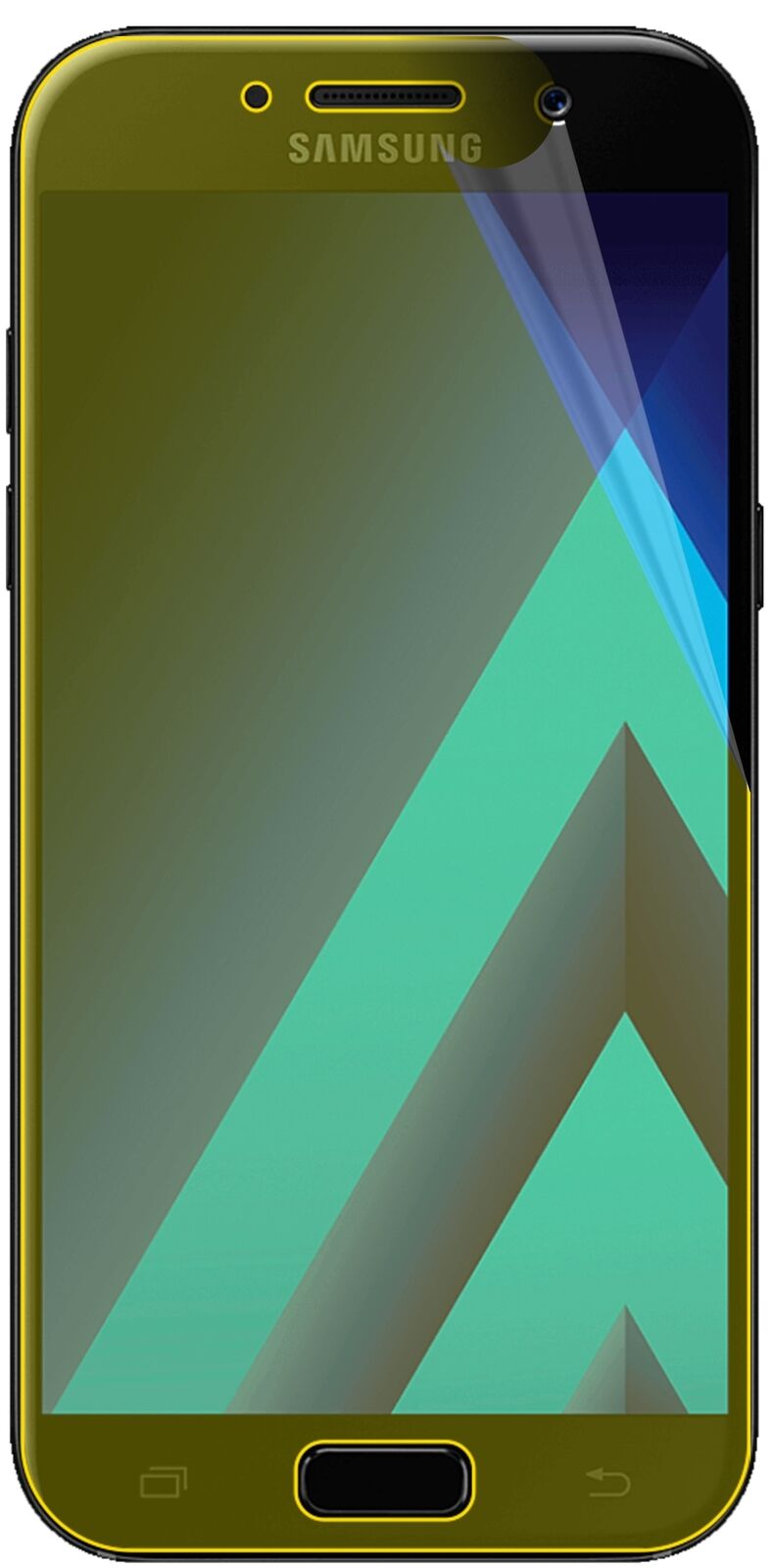 dipos Displayschutz für Samsung Galaxy A5 (2017), transparente Oberfläche, geringe Dicke und perfekte Passform