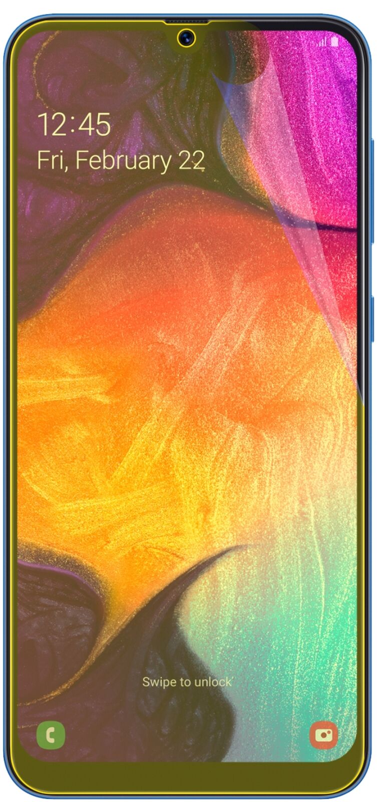 dipos Displayschutz für Samsung Galaxy A50, transparente Oberfläche, geringe Dicke und perfekte Passform
