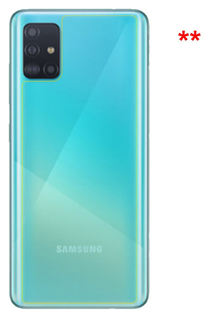 dipos Displayschutz für Samsung Galaxy A51 5G Rückseite, mattierte Oberfläche, robuste Festigkeit und perfekte Passform