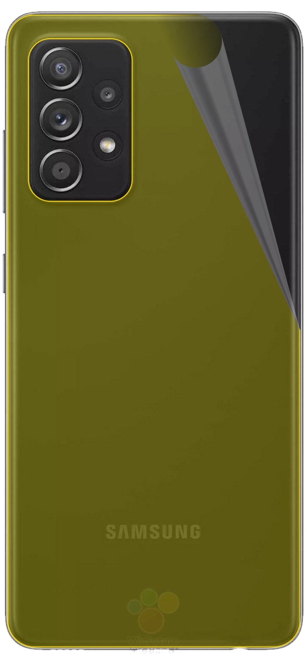dipos Displayschutz für Samsung Galaxy A52s 5G Rückseite, transparente Oberfläche, geringe Dicke und perfekte Passform