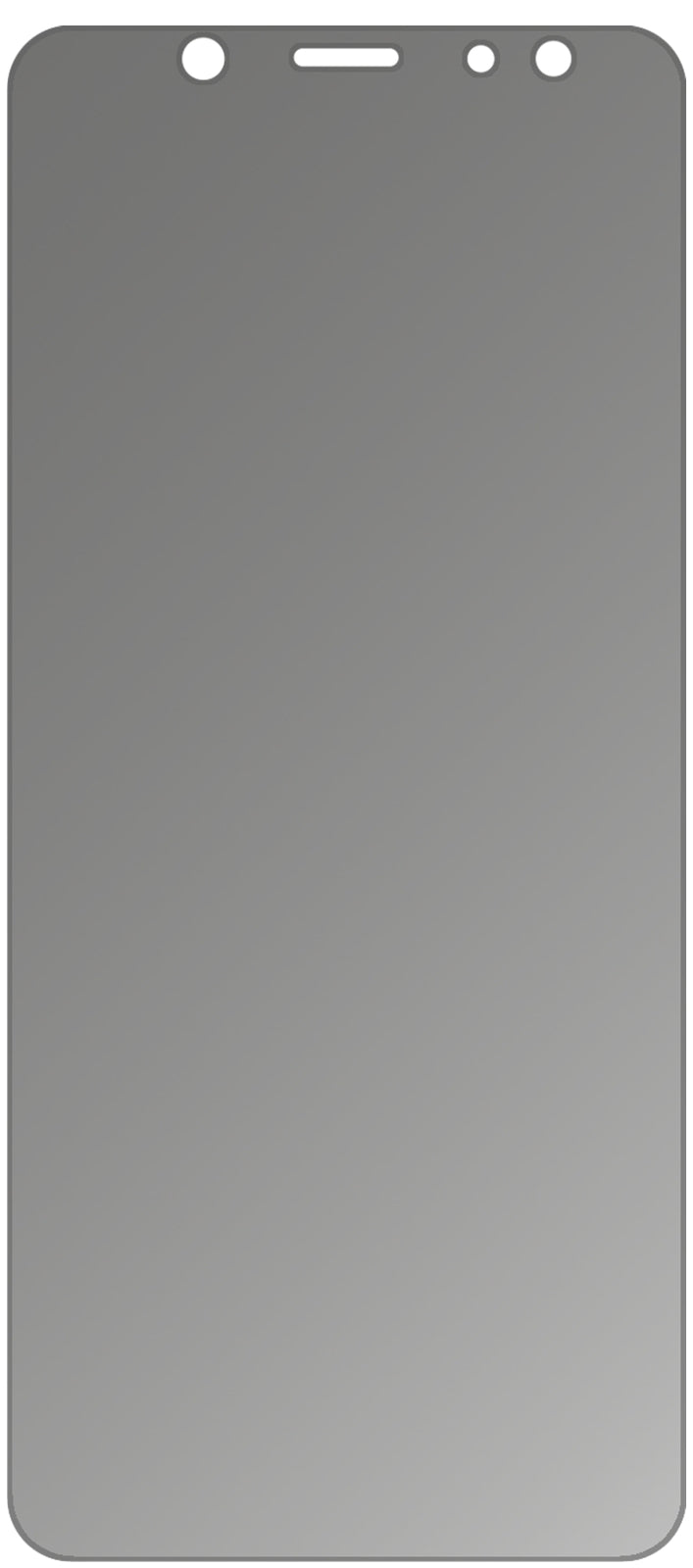 dipos Displayschutz für Samsung Galaxy A6 (2018), mattierte Oberfläche, Blickschutzfilter und perfekter Passform