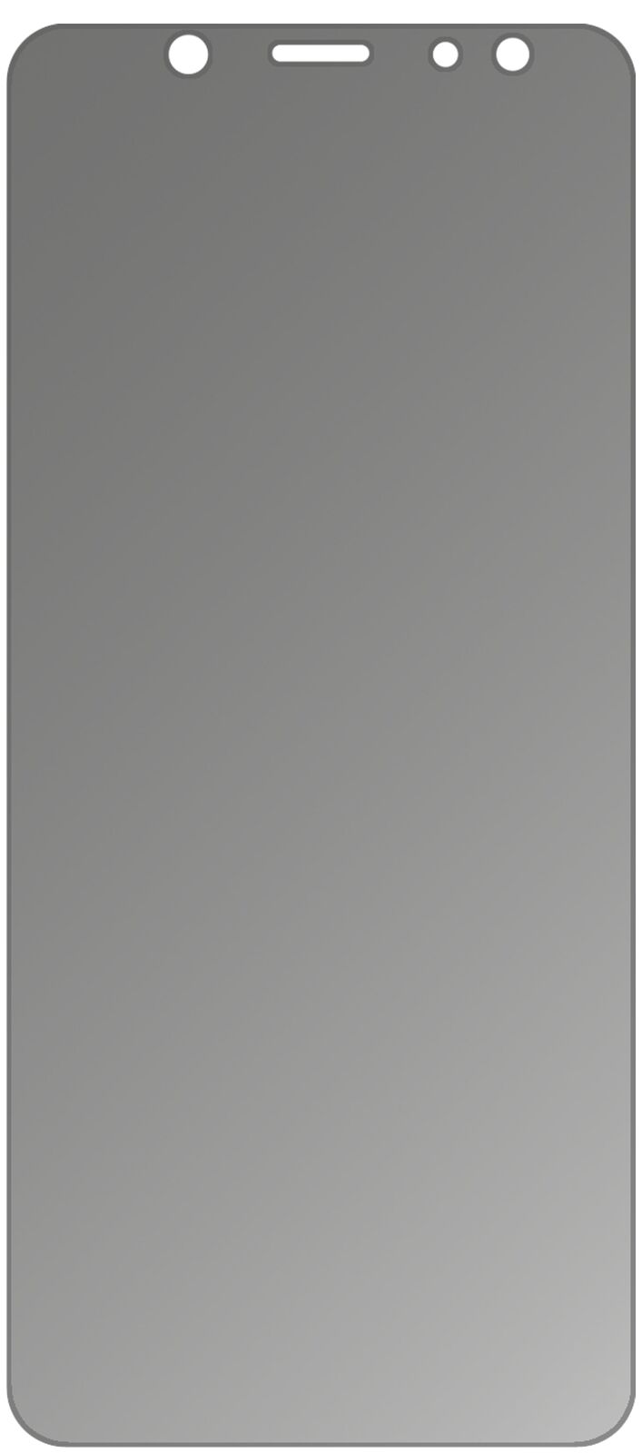 dipos Displayschutz für Samsung Galaxy A6 Plus (2018), mattierte Oberfläche, Blickschutzfilter und perfekter Passform