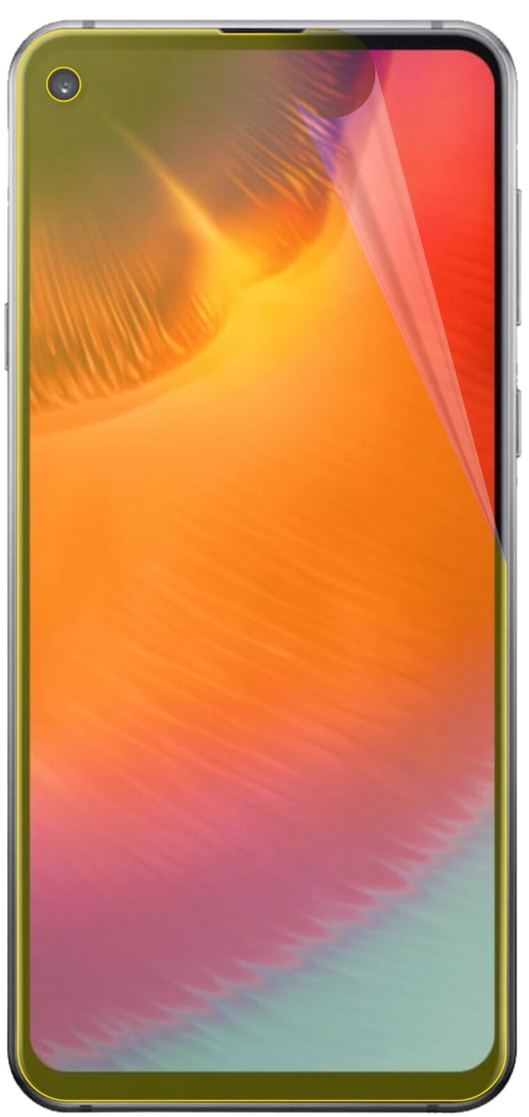 dipos Displayschutz für Samsung Galaxy A60, transparente Oberfläche, geringe Dicke und perfekte Passform